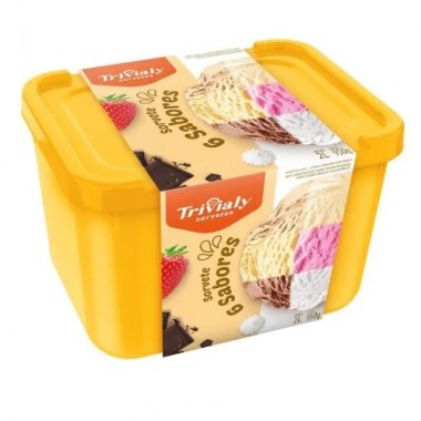 SORVETE TRIVIALY 6 SABORES 2L