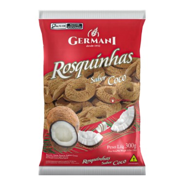 BISCOITO GERMANI ROSCA COCO 300G