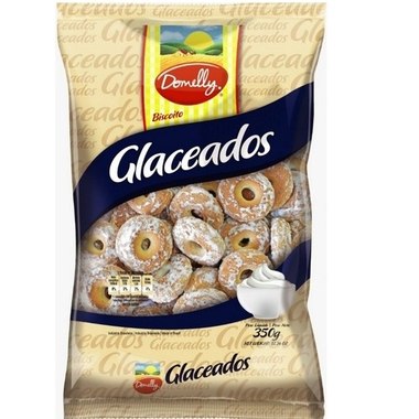 BISCOITO DOMELLY GLACEADOS BRANCO 330GR