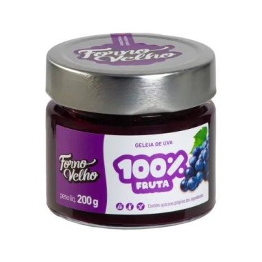GELEIA FORNO VELHO 100PC FRUTA UVA 200GR