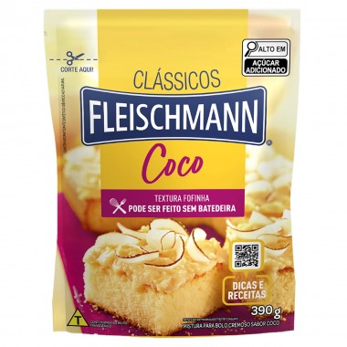 MISTURA BOLO FLEISCHMANN COCO 390GR
