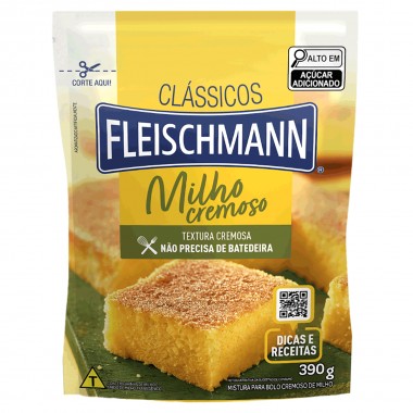 MISTURA BOLO FLEISCHMANN MILHO 390GR