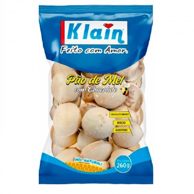 BISCOITO KLAIN PAO MEL CHOC BRANCO 260GR