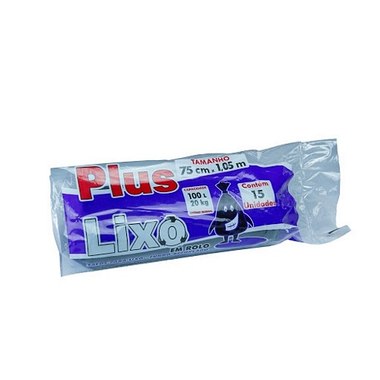 SACO LIXO BIO LIXO ROLO 100LT C/15UN
